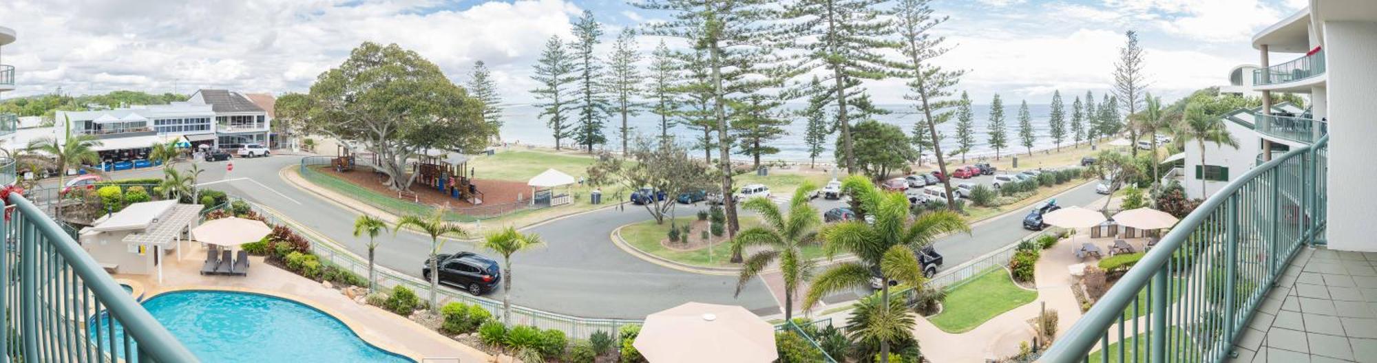The Norfolks On Moffat Beach Caloundra Buitenkant foto